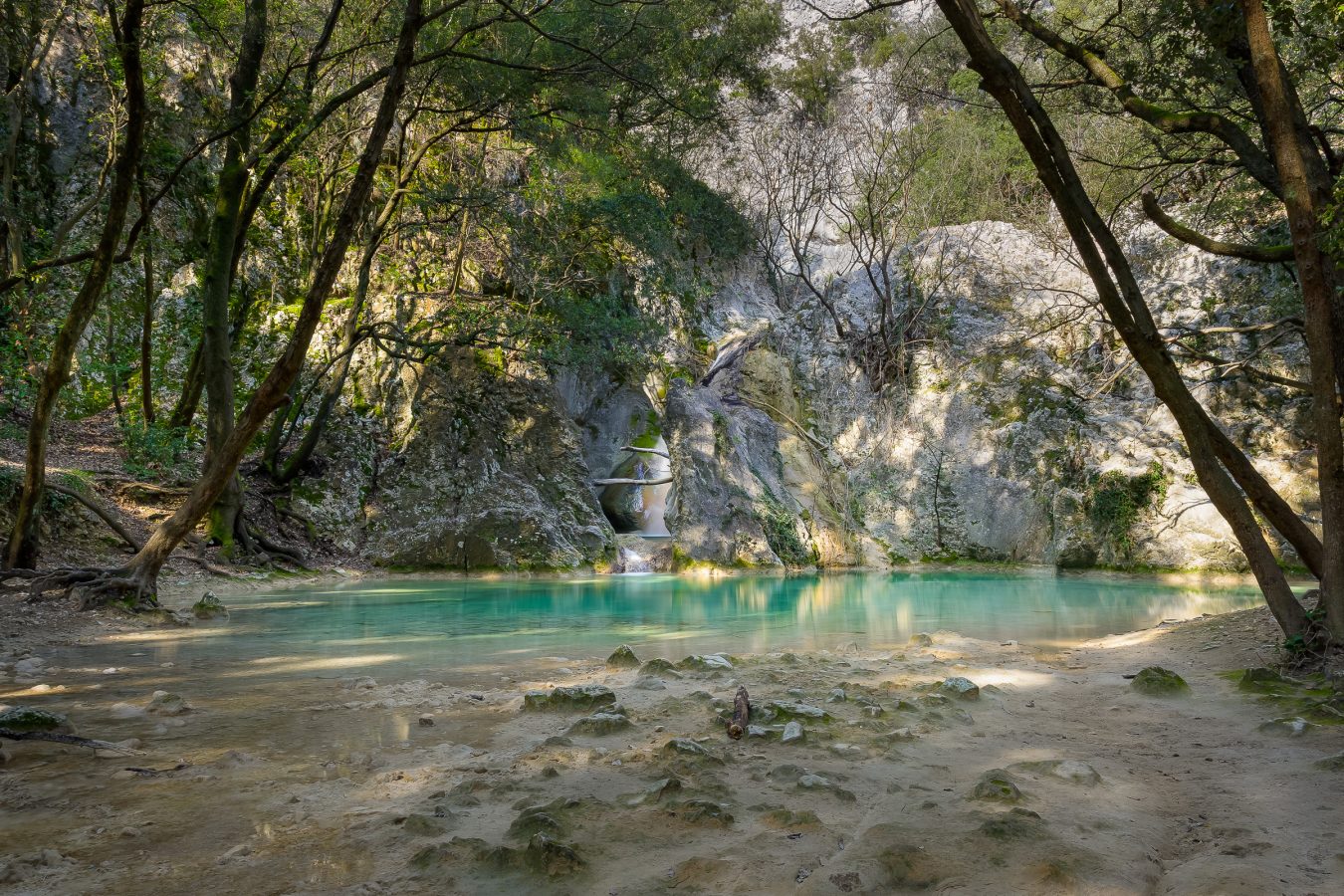 Sentona-Wanderweg in Istrien, der die Stadt Labin und Rabac verbindet